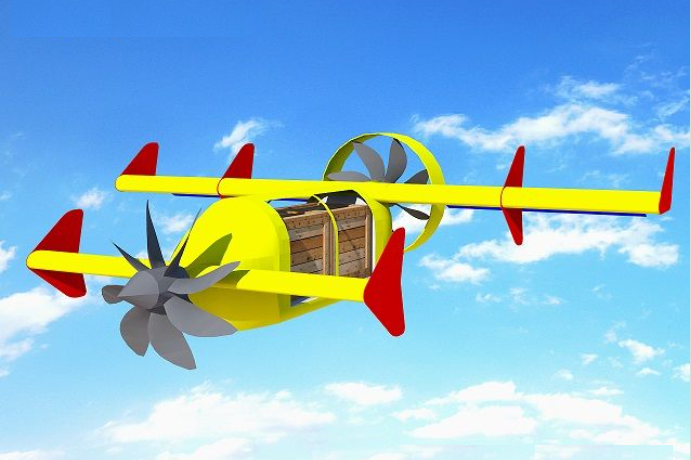 Sky Cargo hybrid-electric or all-electric VTOL air cargo aircraft Sky Cargo hybrid-electric or all-electric VTOL air cargo aircraft